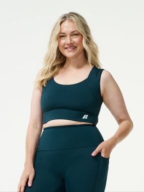 Forme Dark Green Power Posture Support Bra In Jade XXXL